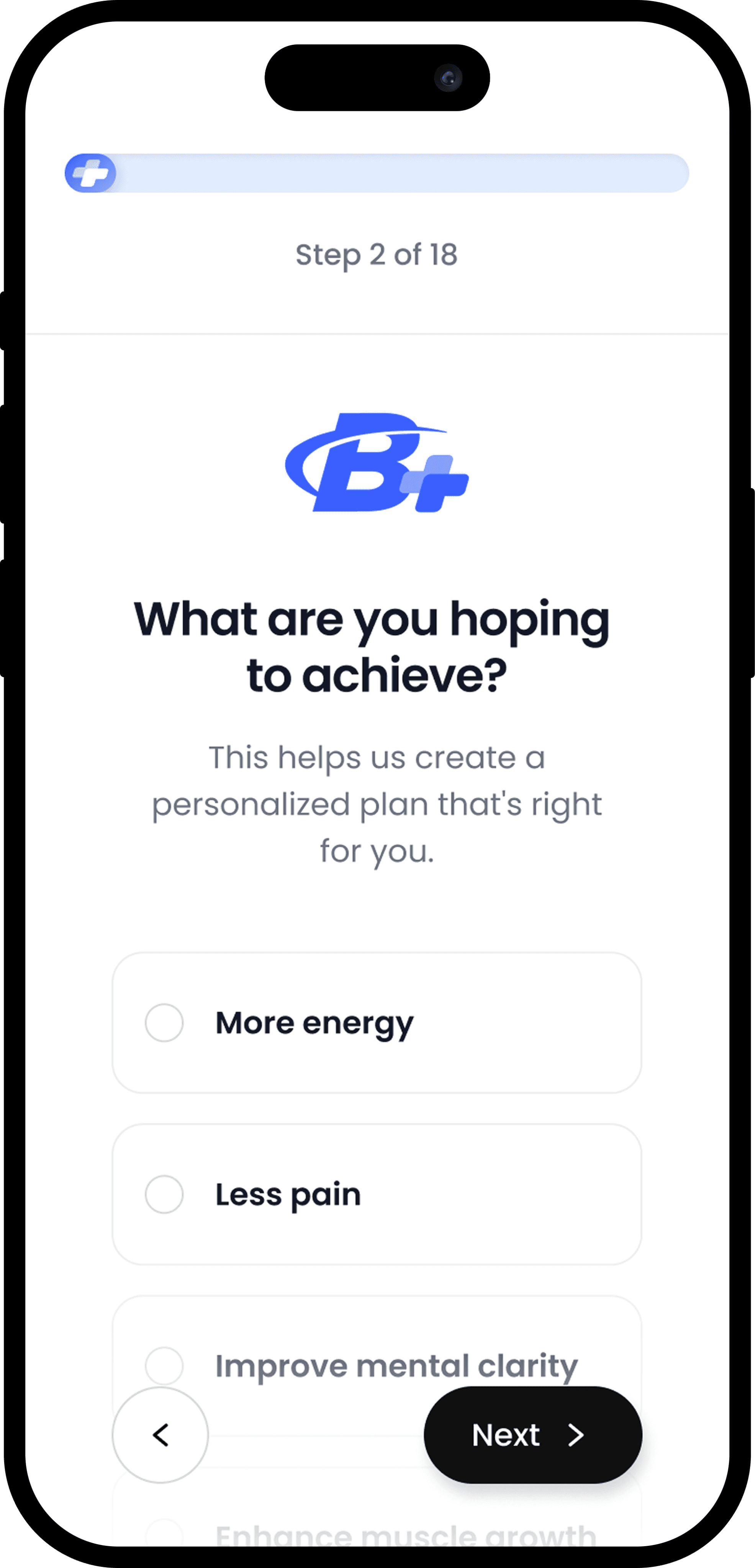 Bodybuilding Health+ app